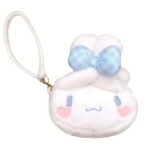 Sanrio 三麗鷗 大耳狗 絨毛玩偶化妝包 (束耳格紋蝴蝶結)