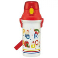 Skater Hello Kitty 兒童彈蓋直飲水壺附背帶 480ml PSB5SANAG (白紅字母款)