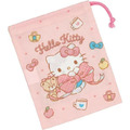 Skater Sanrio 三麗鷗 Hello Kitty 束口收納袋 KB63 (粉蝴蝶結款)