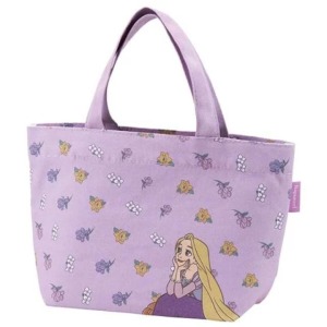 Skater 迪士尼 長髮公主 棉質手提午餐袋 YEB1N (紫天燈款)