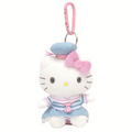 【限購】Sanrio 三麗鷗 絨毛玩偶吊飾 (水手服) Kitty 美樂蒂 布丁狗_1
