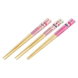 Skater Sanrio 三麗鷗 兒童天然竹筷3入組 16.5cm ANT2T (粉款)