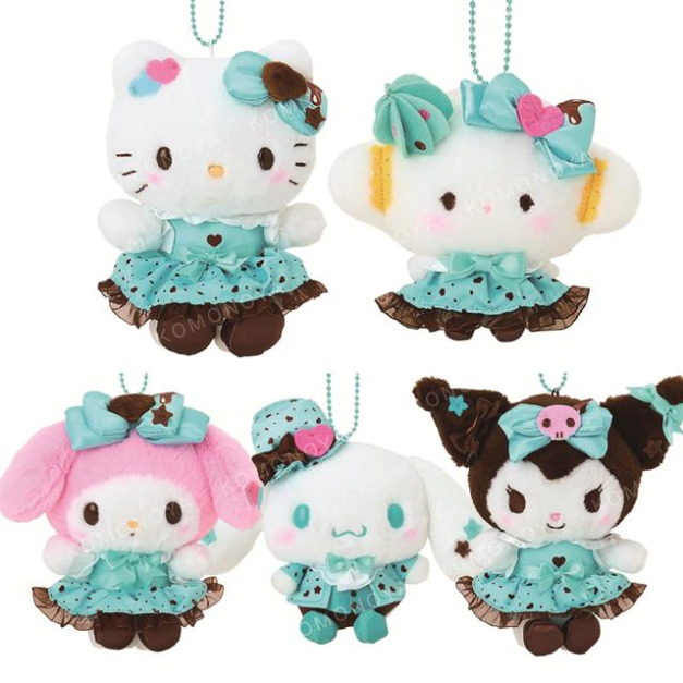 ▲新品特價【限購排單】Sanrio 三麗鷗 絨毛玩偶吊飾 (薄荷巧克力) Kitty 美樂蒂 小麥粉