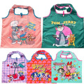 湯姆與傑利鼠 飛天小女警 尼龍摺疊購物袋