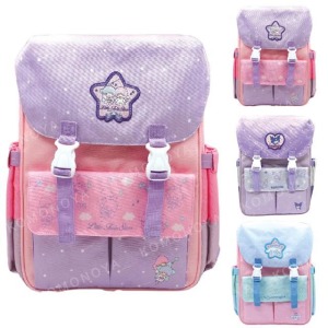 Sanrio 三麗鷗 扣式尼龍後背包 (星星款) 酷洛米 大耳狗 雙子星