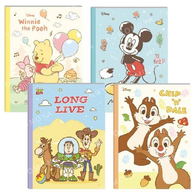 迪士尼 16K定頁筆記本 小熊維尼 米奇 玩具總動員 奇奇蒂蒂