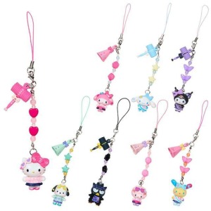 《盲盒拆賣》Sanrio 三麗鷗 造型手機吊飾 (ドキドキ!怦然心動學園祭) Kitty 美樂蒂