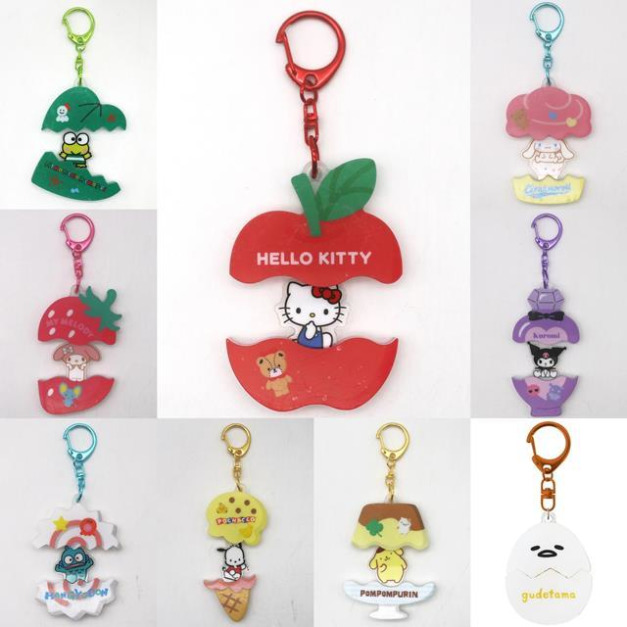 Sanrio 三麗鷗 壓克力造型鑰匙圈 (開關款) Kitty 美樂蒂 酷洛米 布丁狗