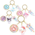 Sanrio 三麗鷗 壓克力三連吊飾鑰匙圈 (魔法珠寶) Kitty 美樂蒂 酷洛米 大耳狗