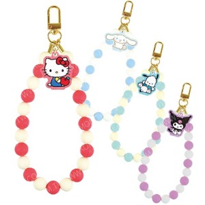 Sanrio 三麗鷗 串珠吊飾鑰匙圈 (動作款) Kitty 酷洛米 大耳狗 帕恰狗