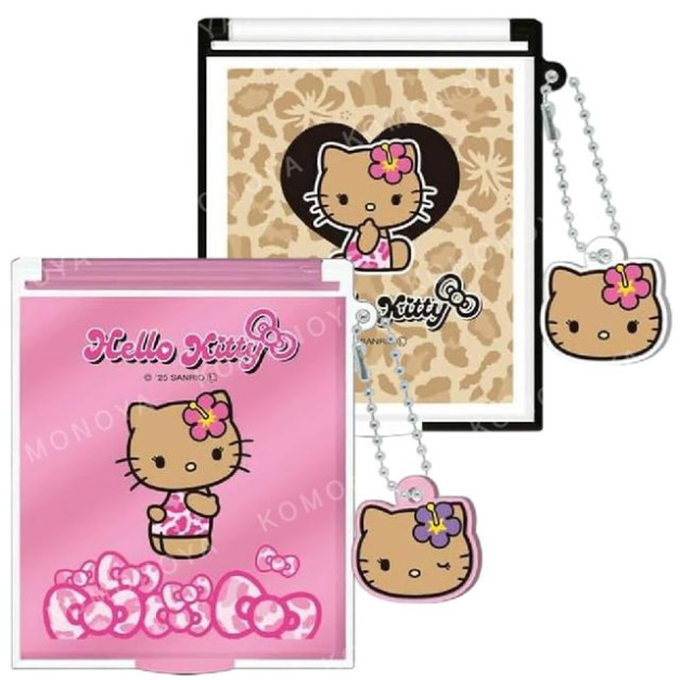 Sanrio 三麗鷗 Hello Kitty 塑膠方形隨身鏡 (千禧Y2K)