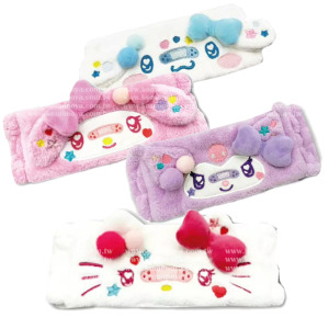 Sanrio 三麗鷗 絨毛造型吸水髮帶 (繽紛OK繃系列) Kitty 美樂蒂 酷洛米 大耳狗