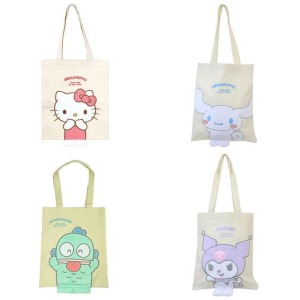 Sanrio 三麗鷗 帆布托特包 (擺腳款) Kitty 酷洛米 大耳狗 人魚漢頓