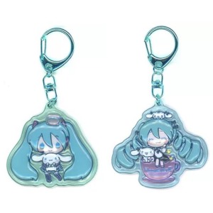 Sanrio 三麗鷗 大耳狗 x 初音未來 立體壓克力鑰匙圈