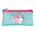 Sanrio 三麗鷗 拉鏈透明扁平筆袋 (亮片款) Kitty 美樂蒂 酷洛米 布丁狗 大耳狗 帕恰狗_6
