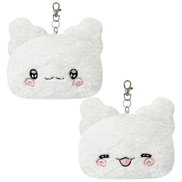 Sanrio 三麗鷗 花丸 螢光絨毛造型易拉扣票卡套 (大臉款)