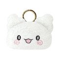 Sanrio 三麗鷗 花丸 螢光絨毛造型零錢包附扣環 (大臉款)_1