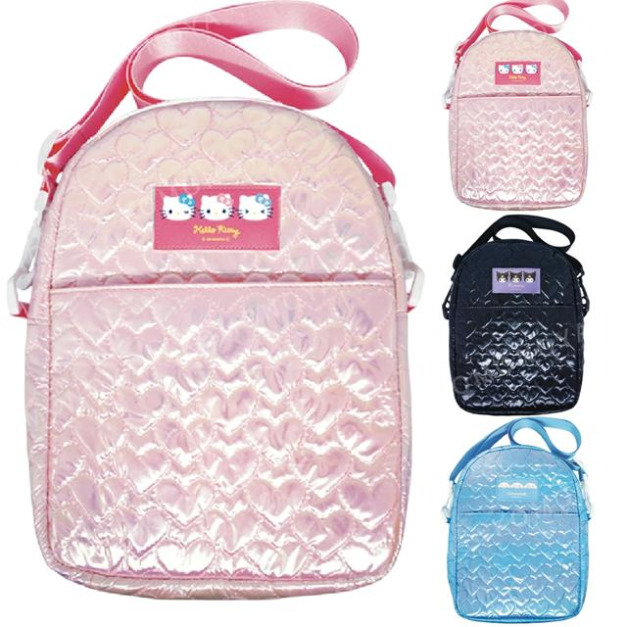 Sanrio 三麗鷗 絎縫保冷斜背包 (表情款) Kitty 大耳狗 酷洛米