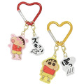 蠟筆小新 愛心扣環壓克力吊飾 (擬聲詞款)