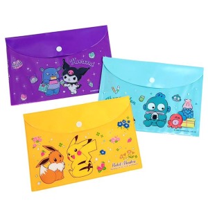 Sanrio 三麗鷗 寶可夢 橫式按扣資料夾
