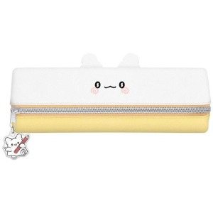 Sanrio 三麗鷗 花丸 皮質雙面拉鍊筆袋 (大臉款)