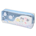 Sanrio 三麗鷗 x 麻糬熊貓 PVC方形筆袋 (藍白款)