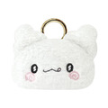 Sanrio 三麗鷗 花丸 螢光絨毛造型零錢包附扣環 (大臉款)_2