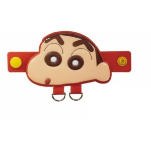 蠟筆小新 PVC造型背帶鑰匙扣環 包掛 (大臉款)