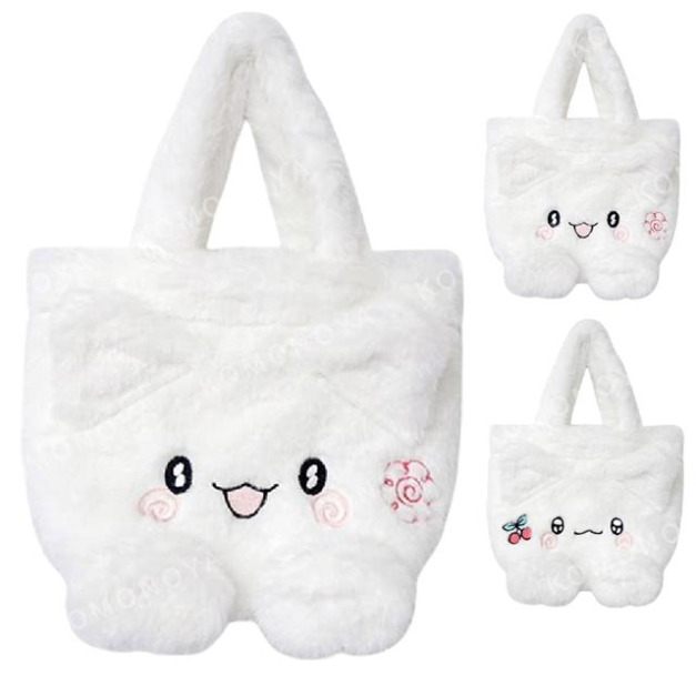 Sanrio 三麗鷗 花丸 絨毛造型手提午餐袋 (大臉款)
