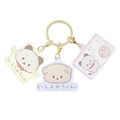 San-X 意志薄弱醬 逃避小狗 壓克力三連鑰匙圈_3