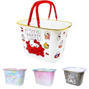 Sanrio 三麗鷗 塑膠手提收納桶 (角色款) Kitty 美樂蒂 酷洛米