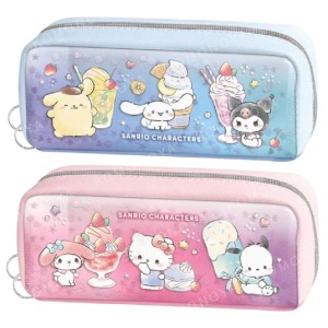 Sanrio 三麗鷗大集合 流沙方形筆袋 (甜點款)