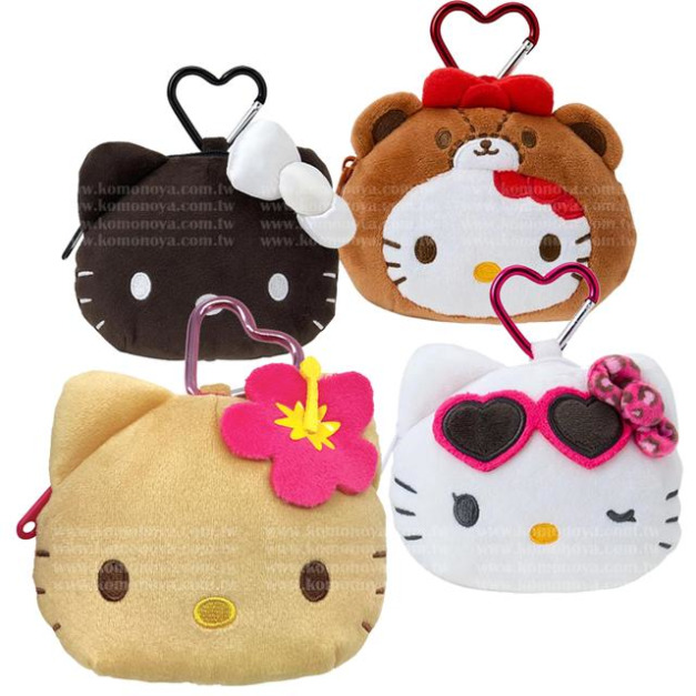 【限購】Sanrio 三麗鷗 Hello Kitty 絨毛造型零錢包吊飾 (千禧Y2K)