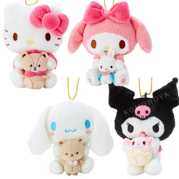 Sanrio 三麗鷗 絨毛玩偶吊飾 (好友款) Kitty 美樂蒂 大耳狗 酷洛米