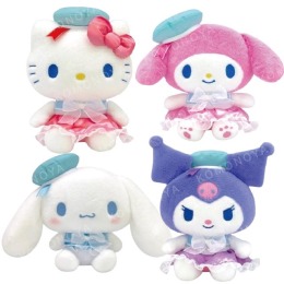 Sanrio 三麗鷗 絨毛玩偶娃娃 (緞帶水手服) Kitty 美樂蒂 酷洛米 大耳狗