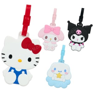 Sanrio 三麗鷗 PVC造型行李吊牌 (坐姿款) Kitty 美樂蒂 大耳狗 酷洛米