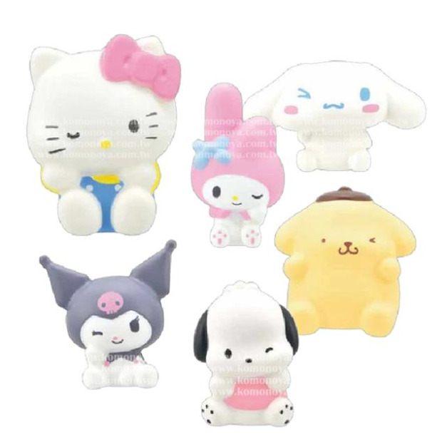 Sanrio 三麗鷗 PU造型公仔 全套6入盲盒 (捧臉頰款)