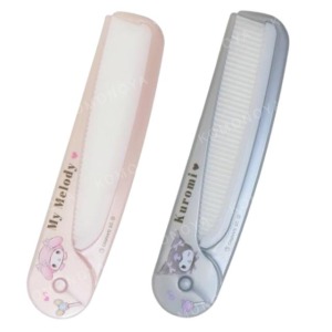 Sanrio 三麗鷗 塑膠摺疊尖尾扁梳 (偶像款) 美樂蒂 酷洛米