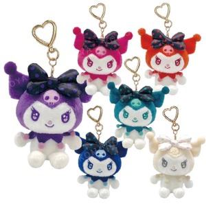 【限購】Sanrio 三麗鷗 酷洛米 絨毛玩偶吊飾 (彩虹系列點點款)