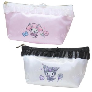 Sanrio 三麗鷗 緞面荷葉拉鍊筆袋 (偶像款)