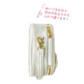 Sanrio 三麗鷗 小麥粉 皮質窗口玩偶收納包 (白大臉款)_2