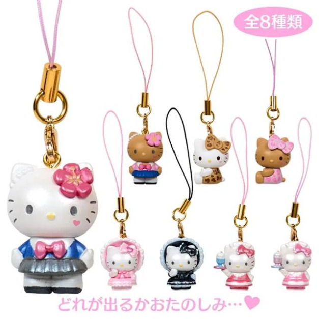 Sanrio 三麗鷗 Hello Kitty 造型公仔手機吊飾 (Lovely Frill系列 蘿莉塔)