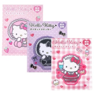 Sanrio 三麗鷗 Hello Kitty PVC造型貼紙 (Lovely Frill系列 蘿莉塔)