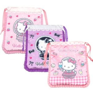 Sanrio 三麗鷗 Hello Kitty 緞面束口袋 (Lovely Frill系列 蘿莉塔)