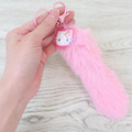Sanrio 三麗鷗 絨毛尾巴造型吊飾 (復古千鳥格) Kitty 大耳狗 美樂蒂 酷洛米_1