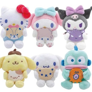 Sanrio 三麗鷗 絨毛玩偶吊飾 (抱夥伴) Hello Kitty 美樂蒂 布丁狗 大耳狗