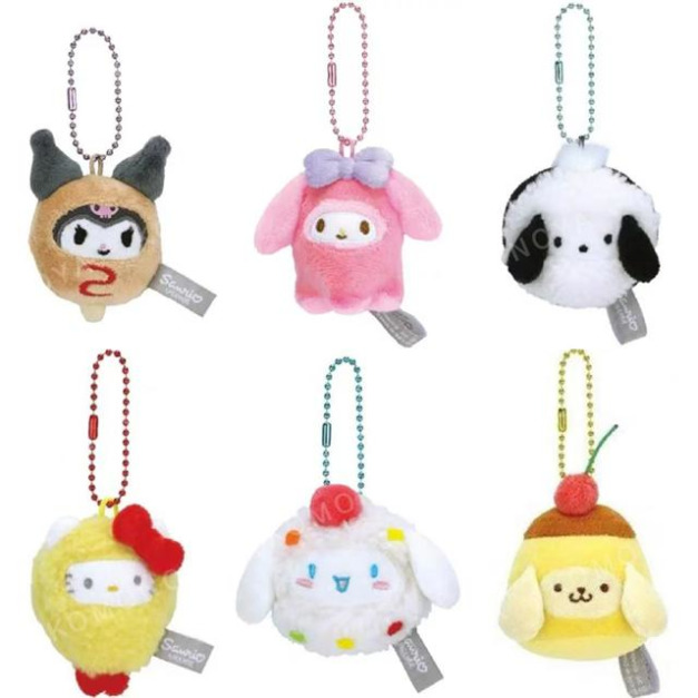 Sanrio 三麗鷗 絨毛玩偶吊飾 (食物變裝) Kitty 美樂蒂 大耳狗 酷洛米