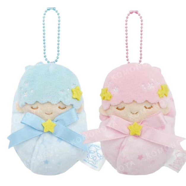 Sanrio 三麗鷗 雙子星 絨毛玩偶吊飾 (襁褓嬰兒) KIKI LALA