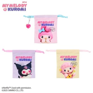 ▲新品特價【限購】Sanrio 三麗鷗 尼龍束口袋 (Netflix原創動畫 My Melody & Kuromi)