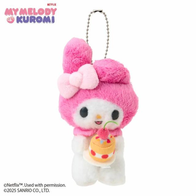 ▲新品特價【預購限購】Sanrio 三麗鷗 美樂蒂 絨毛玩偶吊飾 蛋糕 (Netflix原創動畫 My Melody & Kuromi)